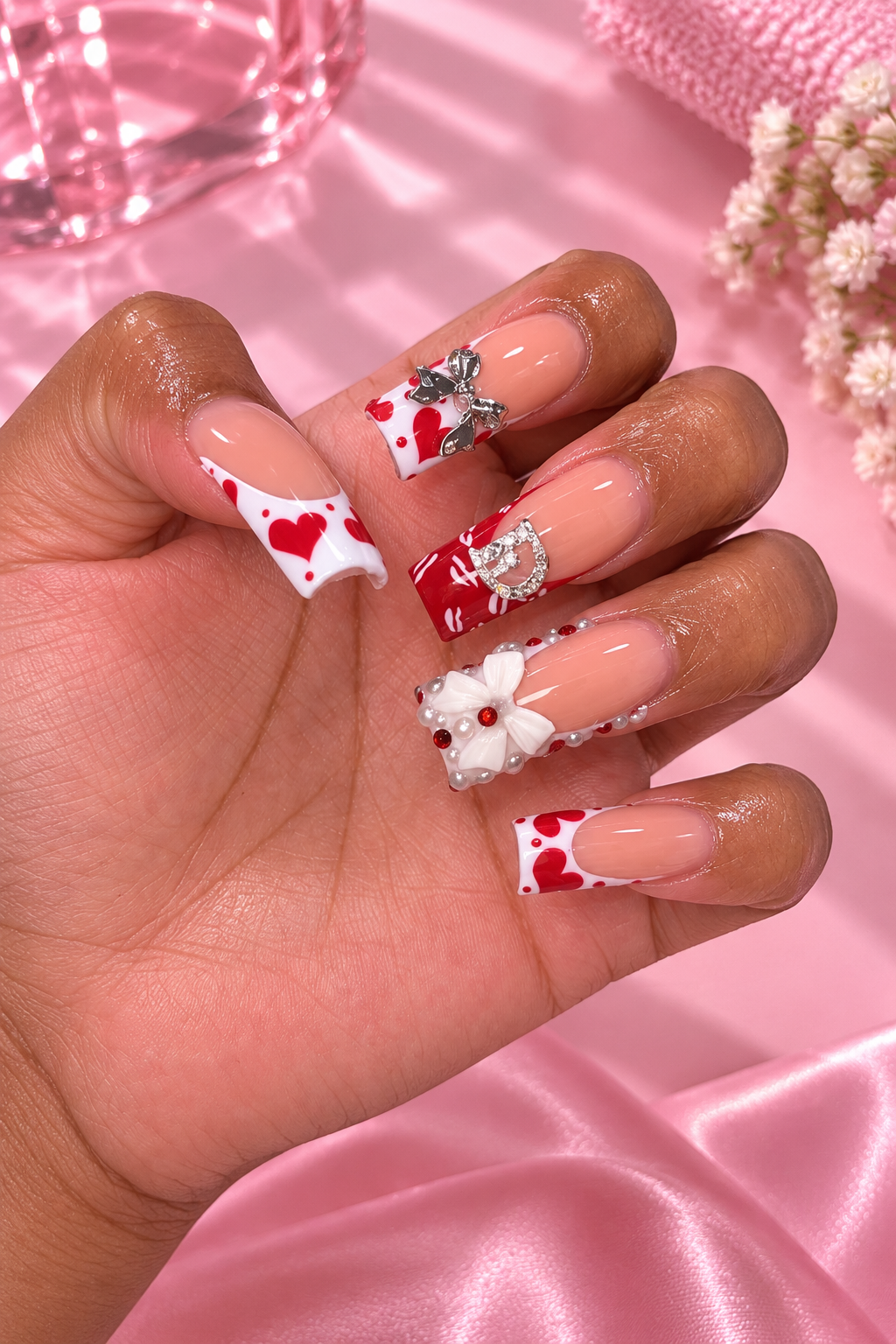 Custom nail set created at O.P. Nails